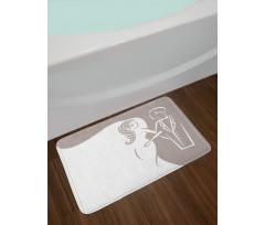 Wedding Invitation Bath Mat