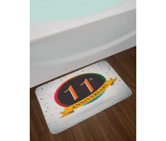 11 Year Retro Style Bath Mat