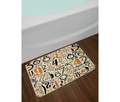 Vintage Math Bath Mat