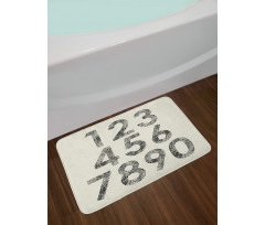 Grunge Dotwork Bath Mat