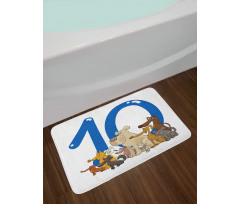 Street Dogs Puppies Bath Mat