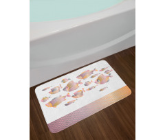 Modern Sea Animal Zigzag Bath Mat