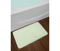 Green Arcs of Stars Bath Mat