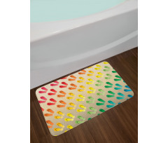 Graded Rainbow Color Bath Mat