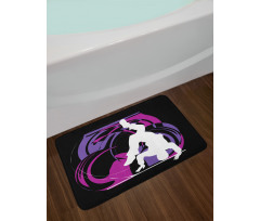 Rebel Teen Breakdancers Bath Mat