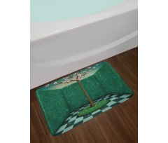 Outdoor Garden Maze Bath Mat