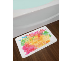 Outline Flower Bath Mat