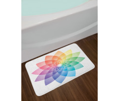 Rainbow Tones Petal Bath Mat