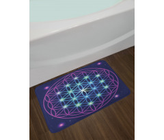 Ombre Flower of Life Bath Mat