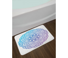 Gradient Floral Bath Mat