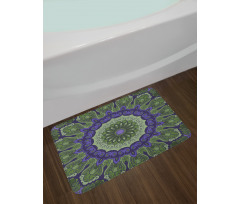 Mandala Leaves Bath Mat