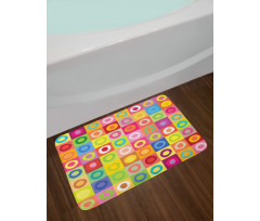 Kids Nursery Rhombus Bath Mat