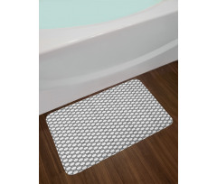 Curved Lines Mosaic Bath Mat