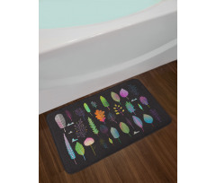 Autumn Forest Ecosystem Bath Mat