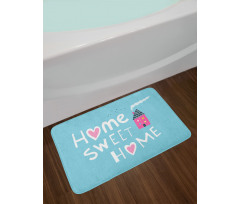 Graphic House and Chimney Bath Mat
