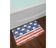 Flag with Grunge Effect Bath Mat