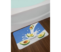 Flowing Milk Splash Bath Mat