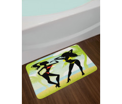 Tropical Island Bath Mat