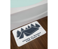 Home is Where the Tent is Bath Mat