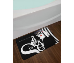 Style is the Answer Text Bath Mat