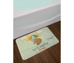 Tightrope Walker Hedgehog Bath Mat