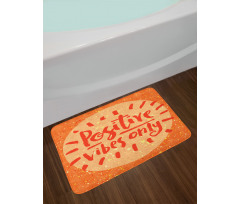 Positive Vibes Doodle Bath Mat