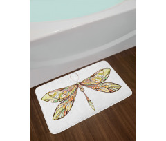 Colorful Bug Design Bath Mat