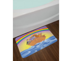 Animals Rainbow Ancient Bath Mat