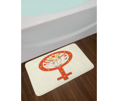 Doodle Venus Bath Mat