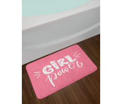 Brush Style Lettering Bath Mat