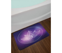 Lotus Flower Space Bath Mat