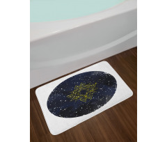 Starry Milky Way Bath Mat
