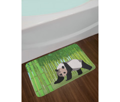 Panda Bamboo Bath Mat