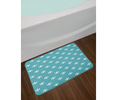 White Fir Tree Bath Mat