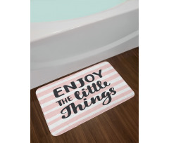 Hand Drawn Calligraphy Bath Mat