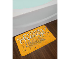 Retro Radio Playing Music Bath Mat