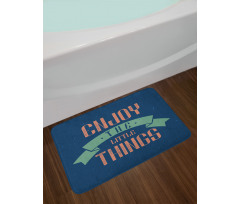 Grungy Positive Message Bath Mat