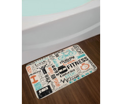Healthy Life and Sports Bath Mat