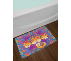 Ornamental Elephant Bath Mat