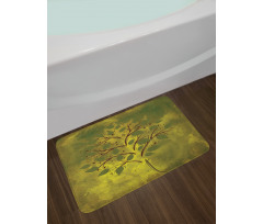 Tiny Tree with Lobed Leaf Bath Mat