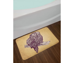 Bird Vintage Style Bath Mat