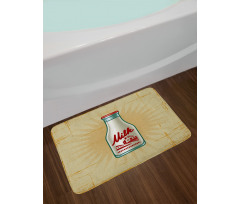 Retro Milk Bottle Bath Mat