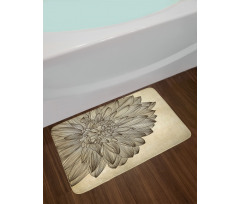 Vintage Blossom Grunge Bath Mat