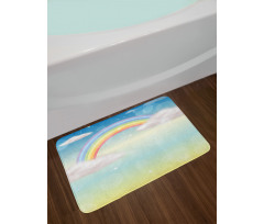 Semi Circle Style Rainbow Bath Mat