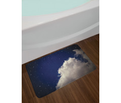 Nocturnal Theme Night Sky Bath Mat