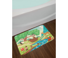 Ladybug Snail Bear Bath Mat