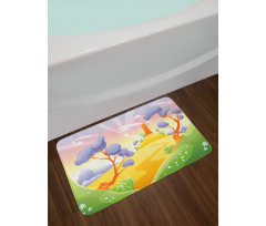 Cartoon Style Tower Bath Mat