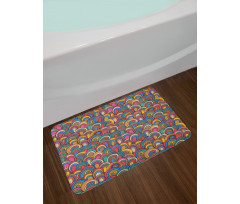 Nautical Wave Design Bath Mat