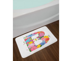 Romantic ABC Sign Bath Mat