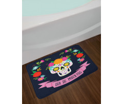 Colorful Wreath Bath Mat